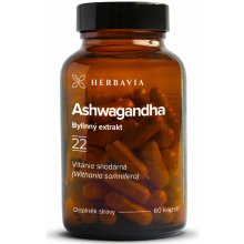 Herbavia Ashwagandha bylinný extrakt 60 kapslí