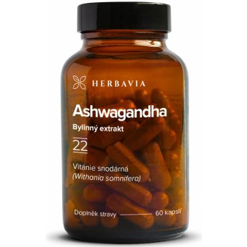 Herbavia Ashwagandha bylinný extrakt 60 kapslí