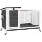PawHut dřevěná králíkárna Lioni 920 x 520 x 670 mm – Zboží Dáma