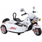 Mamido elektrická motorka Chopper s postranním vozíkem bílá – Zbozi.Blesk.cz