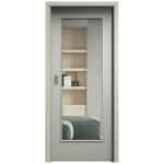 Sapeli Elegant Komfort M40 posuvné šedá 90 x 210 cm Čiré sklo – Hledejceny.cz
