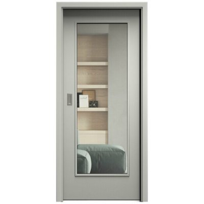 Sapeli Elegant Komfort M40 posuvné šedá 90 x 210 cm Čiré sklo – Hledejceny.cz