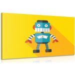 Obraz veselý robot - 90x60 cm – Sleviste.cz