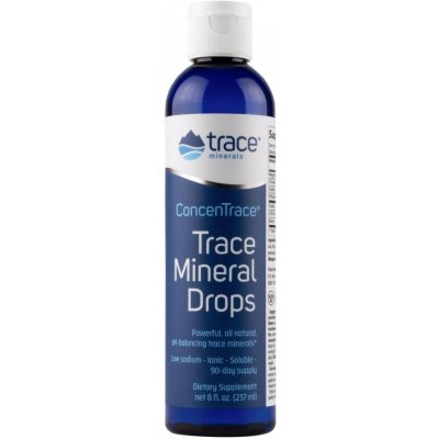 Trace Minerals, ConcenTrace Iónové Minerály kvapky, 237 ml