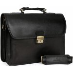 Hexagona pánská aktovka z pravé kůže 111007 0100-NOIR černá – Sleviste.cz