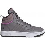 adidas Hoops 3.0 Mid WTR tracy grey/tracy grey/wonder red šedá – Zboží Dáma