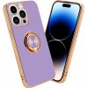 Pouzdro a kryt na mobilní telefon Apple Cadorabo Ochranné pouzdro pro Apple iPhone 14 PRO MAX Case ve fialové barvě Kryt pouzdra Ochranný kryt fotoaparátu Magnetický držák do auta