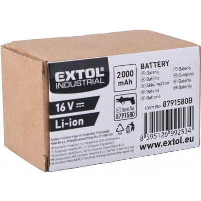EXTOL CRAFT 8791580B 16V, Li-ion, 2000mAh – Zboží Dáma