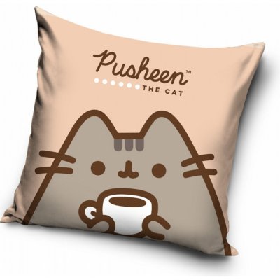 Carbotex Kočička Pusheen Čas na kávu 40 x 40 cm