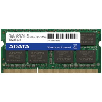 ADATA SODIMM DDR3 4GB 1600MHz CL11 AD3S1600W4G11-R