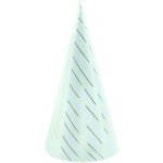 PartyDeco Čepičky sv.modré zlaté proužky 6ks – Zboží Dáma