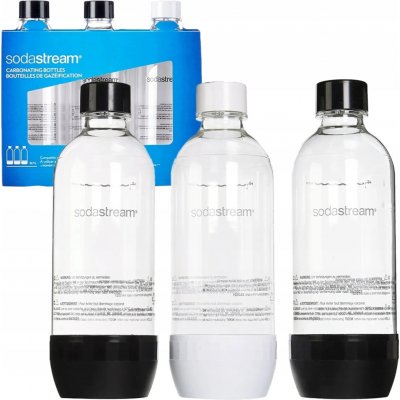 Sodastream Standard láhev Tripack 3x1l černá bílá – Sleviste.cz