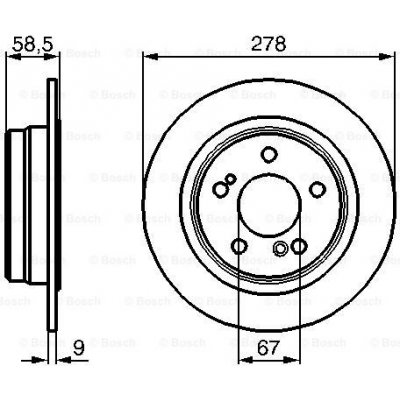 BOSCH Brzdový kotouč 0 986 478 565