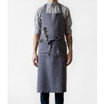 Linentales Lněná zástěra 100x100 cm Chef Dark Grey – Hledejceny.cz