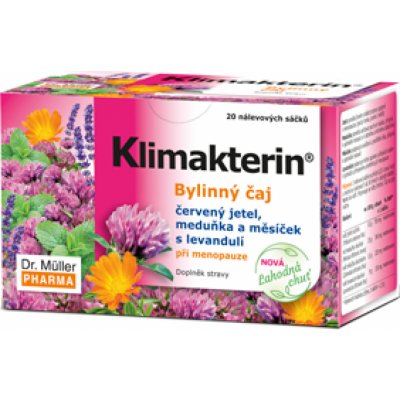 Dr.Müller PHARMA Klimakterin Bylinný čaj při menopauze 20 x 1,5 g – Hledejceny.cz