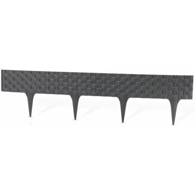 Gardenplast Zahradní palisáda Rattan Palisade 9,5 cm / 0,8 m antracit 1 ks