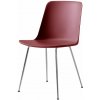 Jídelní židle &Tradition Rely HW6 chrom / red brown