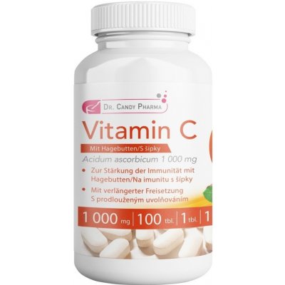 Dr. Candy Pharma Vitamin C Akut 1000 mg 100 tablet – Zboží Mobilmania