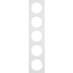 Rámeček 5-násobný, Berker R.3, bílá 10152289 – Hledejceny.cz