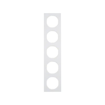 Rámeček 5-násobný, Berker R.3, bílá 10152289 – Hledejceny.cz