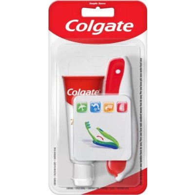 Colgate Total cestovní, zubní kartáček červený + zubní pasta Colgate 20 ml – Hledejceny.cz