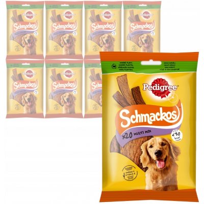 Pedigree Schmackos Multi 4 příchutě 20 ks 144 g – Zboží Mobilmania