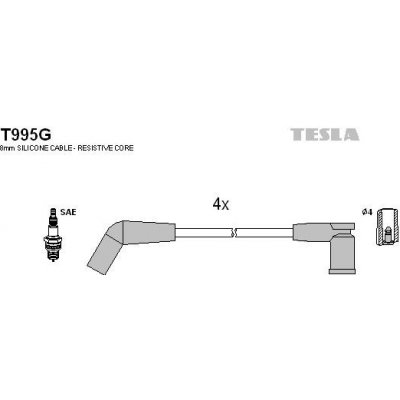 Sada kabelů pro zapalování TESLA T995G – Hledejceny.cz