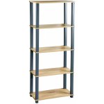 KESPER Regál policový Blue 5 polic, plast, MDF, 60 x 147 x 29 cm – Sleviste.cz
