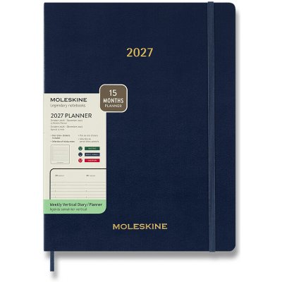 Moleskine Essential A4 týdenní 2027 modrý – Zboží Živě