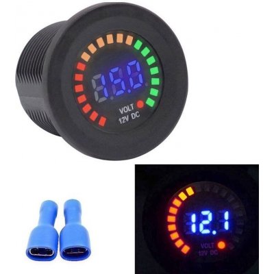 Voltmetr panelový 3,5–30V s bargrafem | Zboží Auto