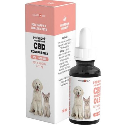 ATV impex CBD konopný olej 5% 10 ml malý pes – Hledejceny.cz