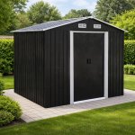 BestBerg BBSH-608A 5,3 m² 205 x 257 x 202 cm antracit/bílá – Sleviste.cz