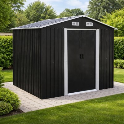 BestBerg BBSH-608A 5,3 m² 205 x 257 x 202 cm antracit/bílá – Sleviste.cz