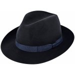 Fiebig Headwear since 1903 klobouk fedora plstěný modrý s modrou stuhou – Zboží Dáma