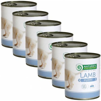 Natures Protection dog Puppy lamb 6 x 0,8 kg