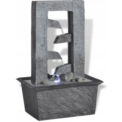 Interiérová fontánka s LED osvětlením, polyresin – Hledejceny.cz
