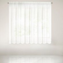 Záclona krémová s řasící páskou a krajkou Šírka 350 cm | Dĺžka 160 cm krémová
