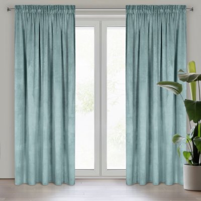 EUROFIRANY ZATEMŇOVACÍ ZÁVĚS NA PÁSCE MELANIE 140X270 CM MÁTOVÁ – Sleviste.cz