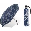 Deštník Pierre Cardin Slimline Papillion dámský skládací plně automatický deštník modrý