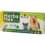 Herba Max Spot-on pro psy kočky do 15 kg 5 x 1 ml – Zboží Dáma Herba Max Spot-on pro psy kočky do 15 kg 5 x 1 ml – Zboží Dáma
