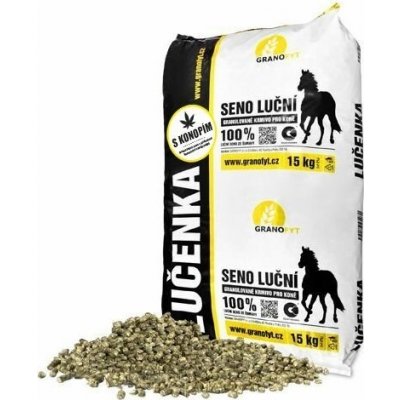Granofyt LUČENKA S KONOPÍM granulované seno 15 kg – Zboží Dáma
