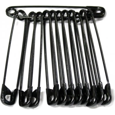 Koh-I-Noor Špendlík zavírací 60mm svazek 12ks černý – Hledejceny.cz