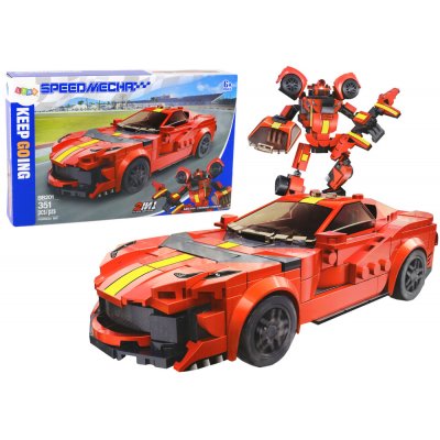 mamido Konstrukční Auto Robot Transformer 2v1 Ferrari 351 ks – Zboží Mobilmania