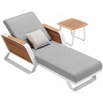 Higold NL Zahradní lehátko Wing White Grey s odkládacím stolkem HG2049110WG2 – Zbozi.Blesk.cz