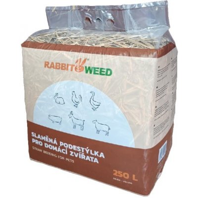 Rabbit&Weed Podestýlka slaměná pro domácí zvířata RabWeed 250l – Sleviste.cz