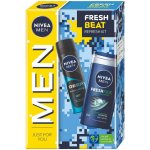 Nivea Men Fresh Beat sada sprchový gel Men Fresh Kick 250 ml + antiperspirant Men Deep Beat 150 ml pro muže – Hledejceny.cz