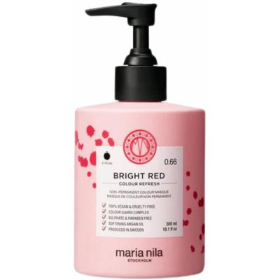 Maria Nila Colour Refresh Bright Red 0.66 maska s barevnými pigmenty 300 ml – Hledejceny.cz