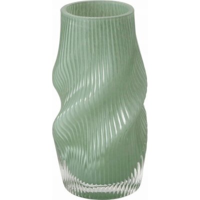 Boltze Skleněná váza VERESE, 19 cm, zelená – Hledejceny.cz