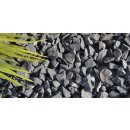 Okrasné kameny Nero drť - šedočerný mramor Vyberte si balení: 25 kg