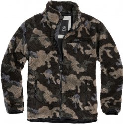 Brandit fleecová Teddy fleece Troyer dark camo